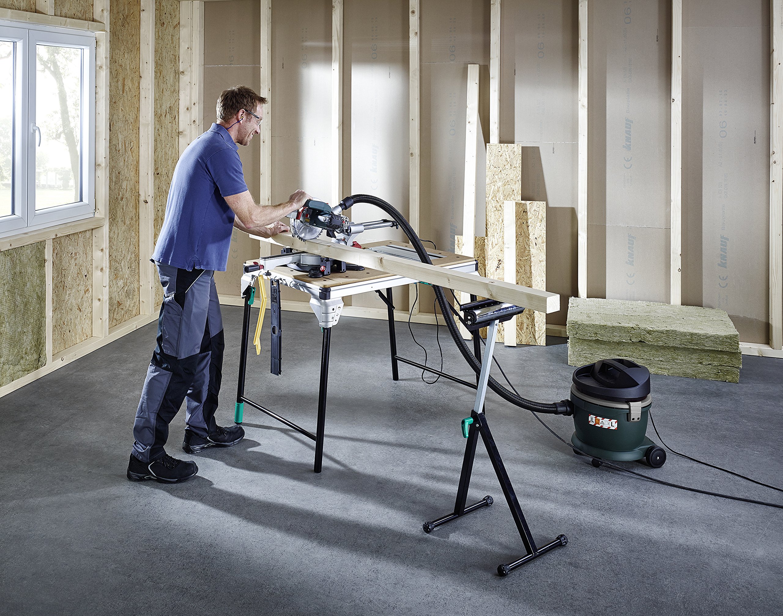 MASTER Cut 2500 Professional Saw Table & Workstation - Heavy Duty Woodworking Bench for DIY Projects & Home Workshops
