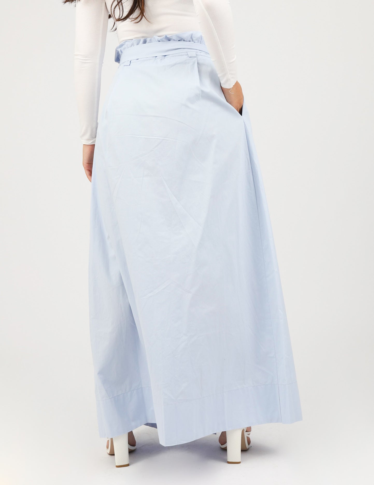 Cynthia Wrap Skirt for Women - Stylish High Waist Flowy Midi Skirt with Pockets | Perfect for Casual Outfits, Beach Wear & Summer Dresses