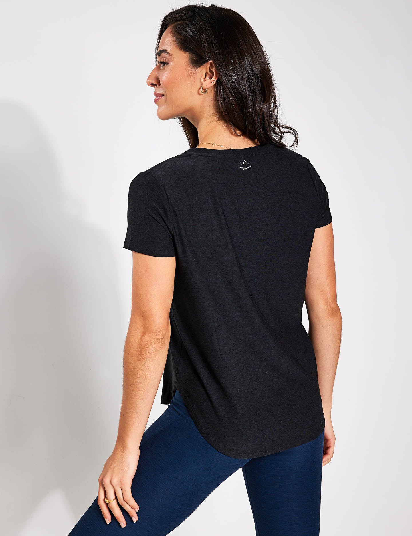 Featherweight On The Down Low Tee - Darkest Night Black T-Shirt for Men | Lightweight Comfort Fit Casual Wear | Perfect for Everyday Outfits and Lounge Wear