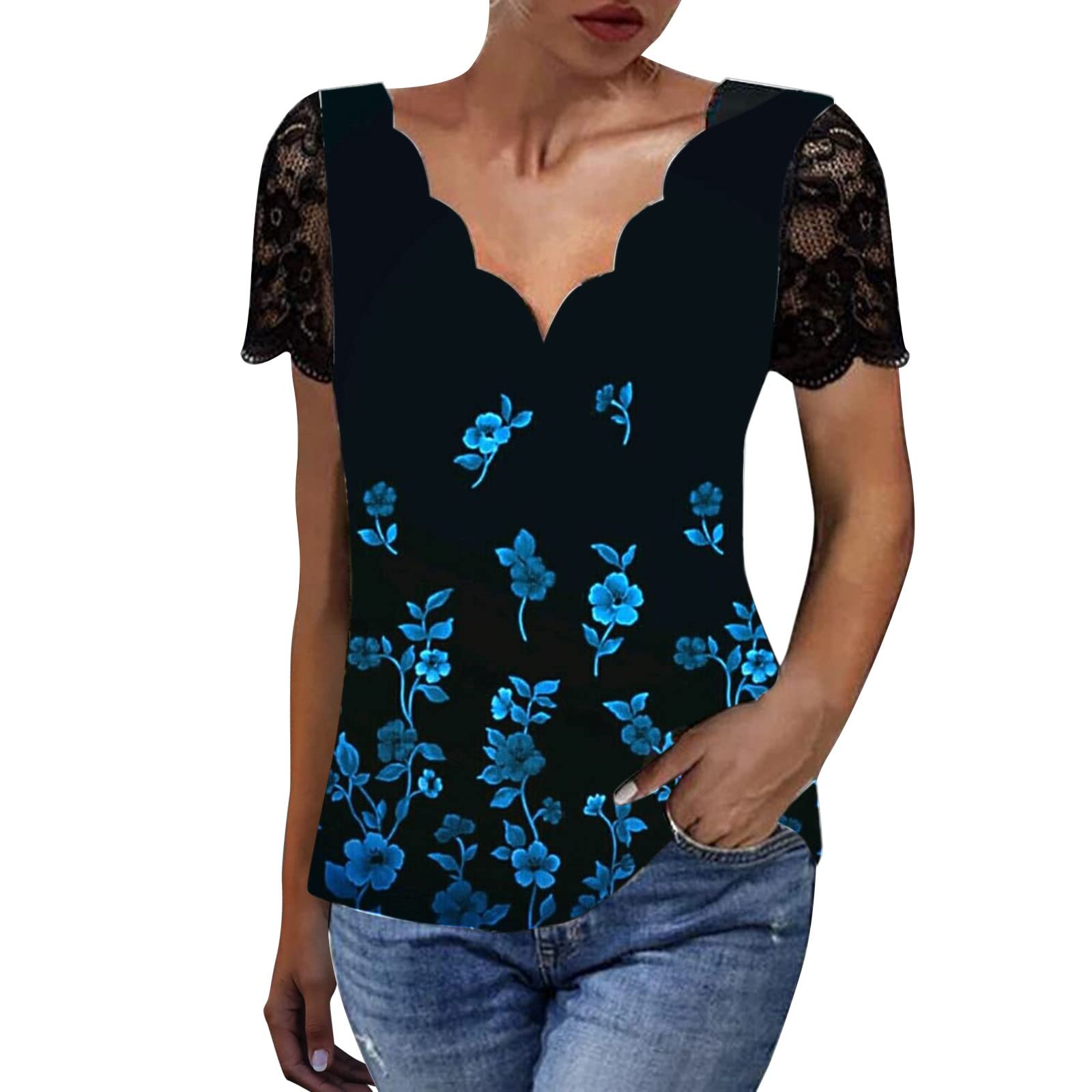 Women's Summer Tops - Elegant Casual & Workout Gym Shirts - Long Tunic Tops to Wear with Leggings | Perfect for Yoga, Office Wear & Everyday Fashion