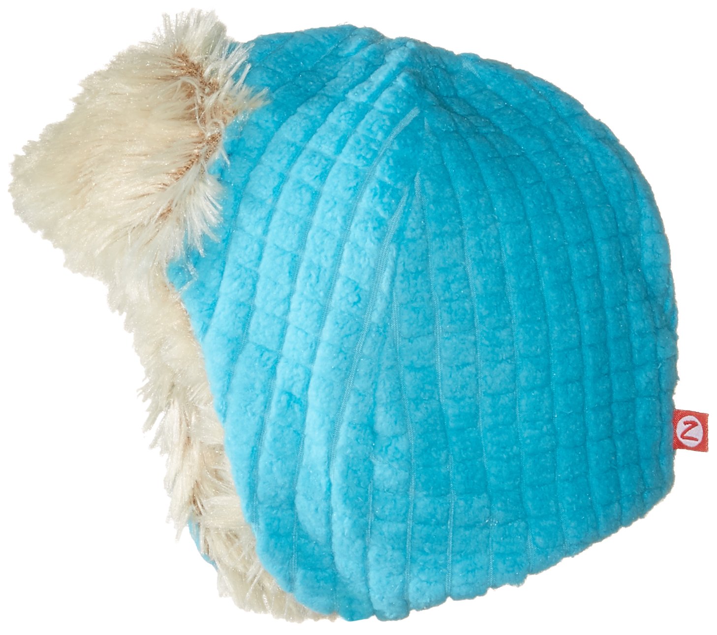 Zutano Unisex Baby Waffle Cozie Fleece Shaggy Cap - Soft Warm Winter Hat for Infants & Toddlers - Perfect for Outdoor Play, Stroller Walks & Photo Shoots