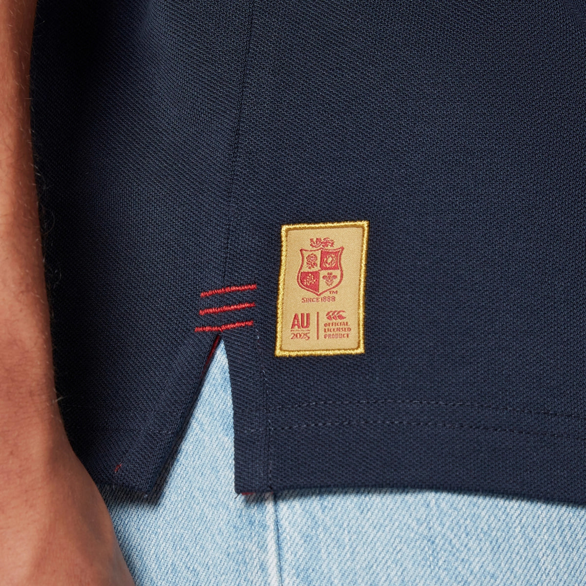 Canterbury British & Irish Lions Men's Pique Polo Shirt - Navy Blue Rugby Jersey for Training & Match Days - Perfect for Fans & Players