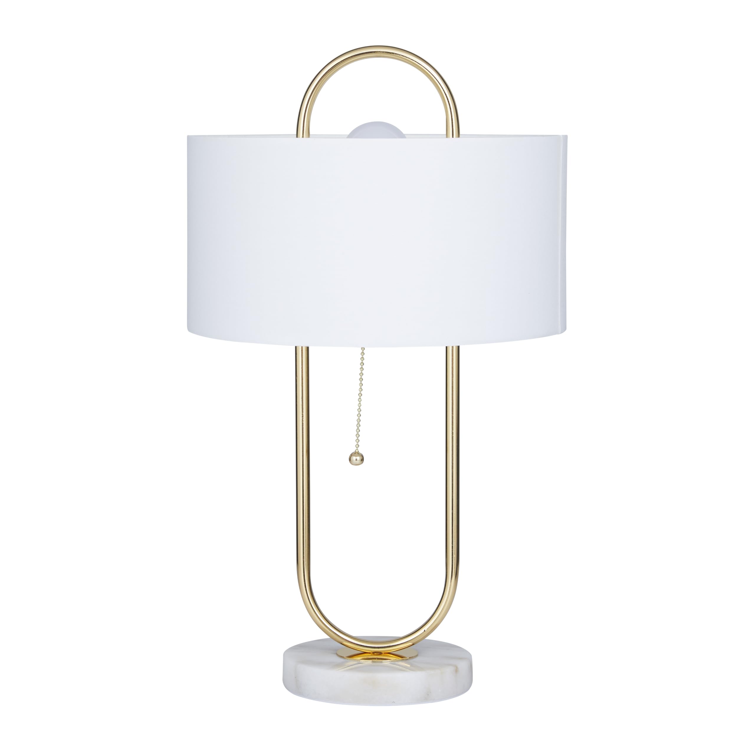 CosmoLiving by Cosmopolitan Modern Metal Table Lamp with Marble Base - 12