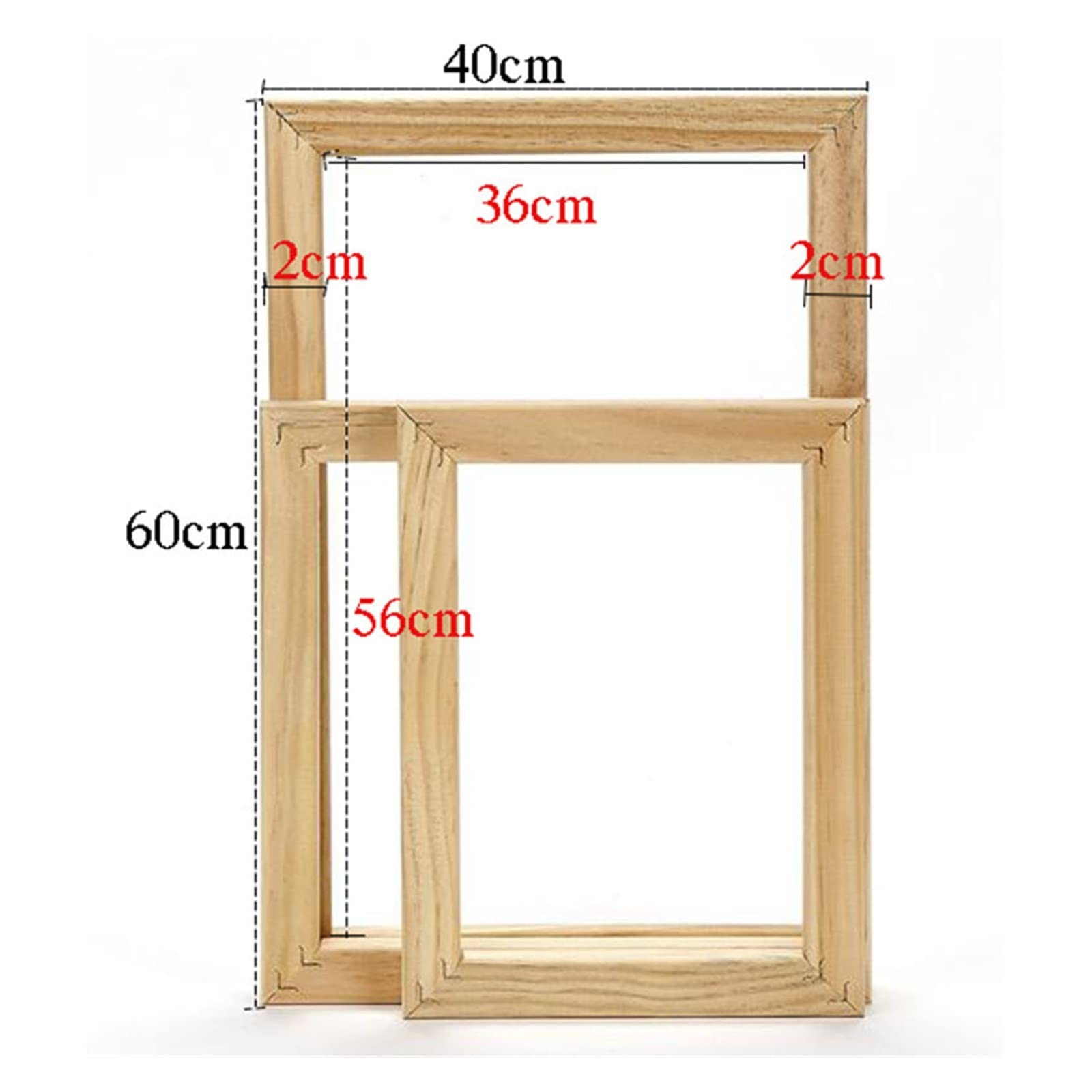 DIY Wood Frame for Canvas Oil Painting - 20x30cm Wall Art Decor for Home & Office