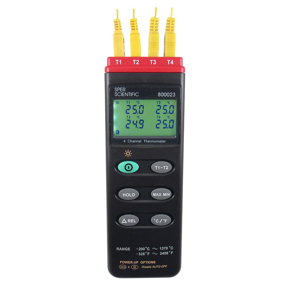 4 Channel Digital Wireless Meat Thermometer for Grilling, Smoking, BBQ - Remote Monitor Cooking Temperature for Oven, Kitchen, Outdoor Use