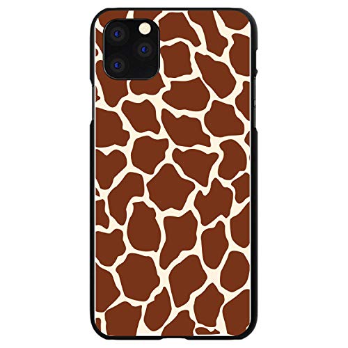 Brown Tan Beige Giraffe Skin Spots On Black Case