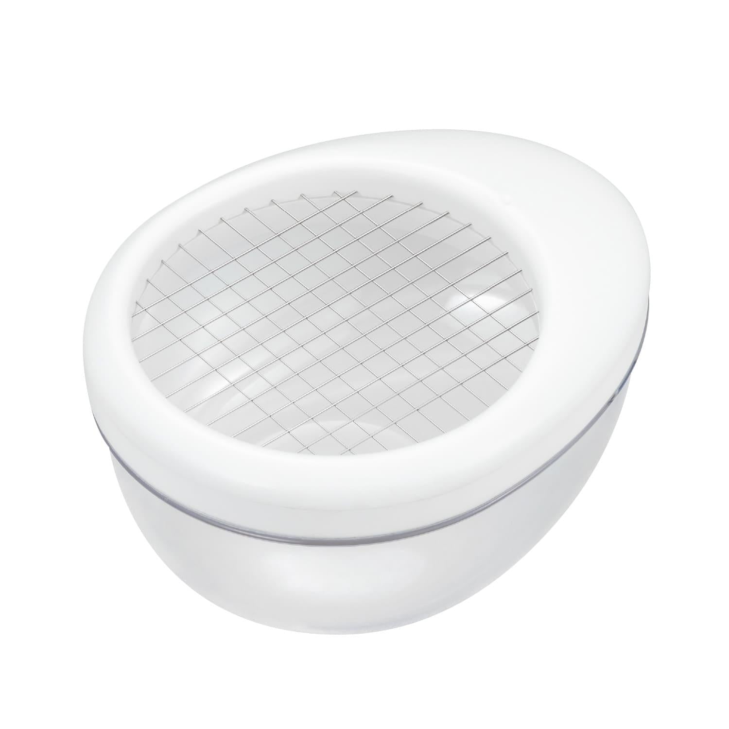 Akebono Egg Masher & Cutter - Perfect for Egg Salad, Deviled Eggs & Cooking - Easy Instant Boiled Egg Slicer for Kitchen & Meal Prep