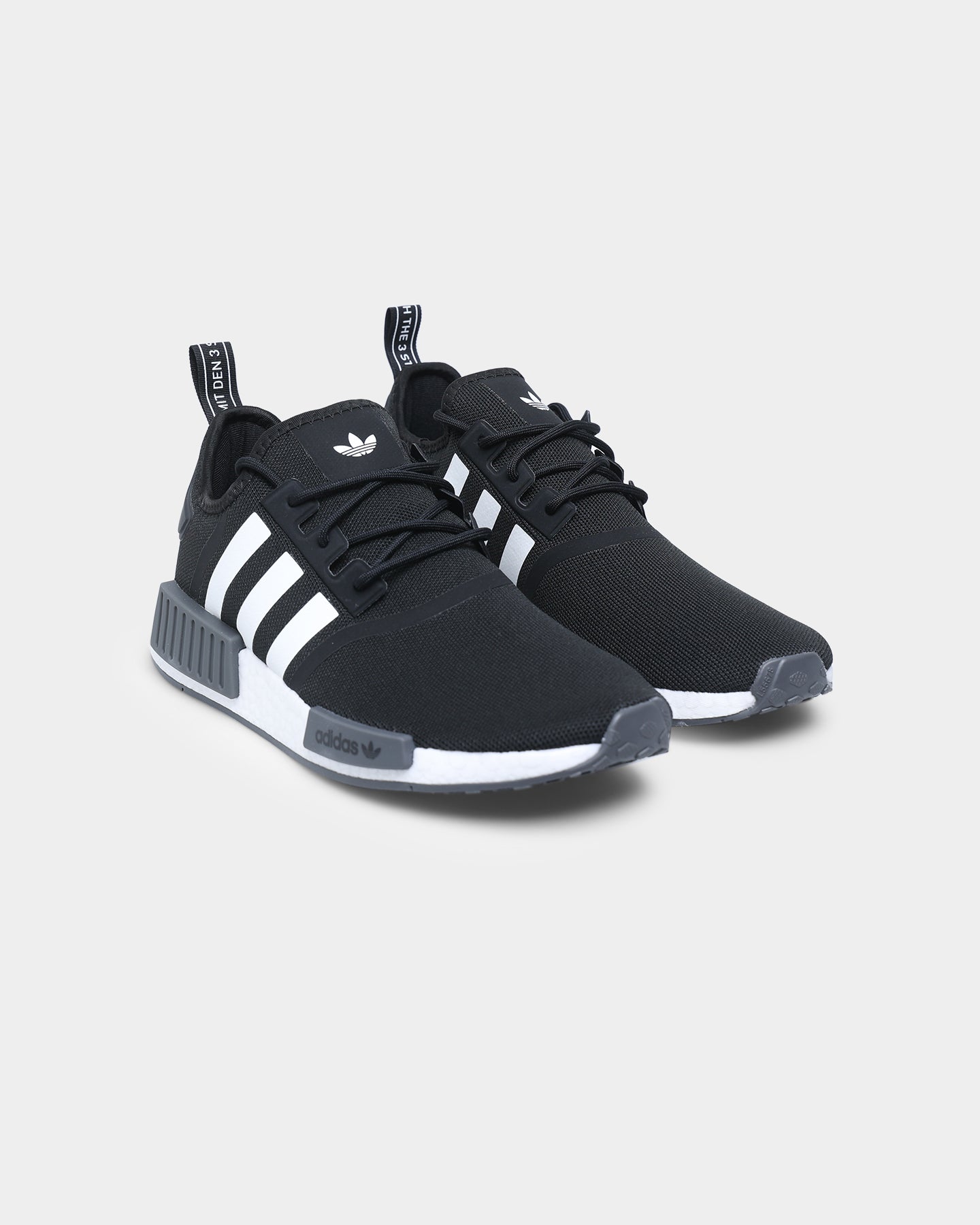 Adidas NMD_R1 Primeblue Running Shoes for Men - Black/White/Grey - Lightweight & Comfortable Sneakers for Jogging, Gym & Casual Wear