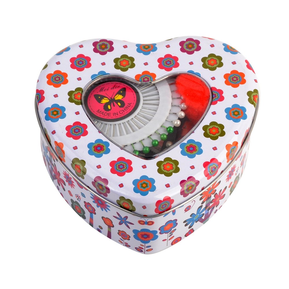 eZthings® Professional Sewing Kit with Heart-Shaped Supplies - Complete Arts & Crafts Set for DIY Projects, Quilting, and Home Decor