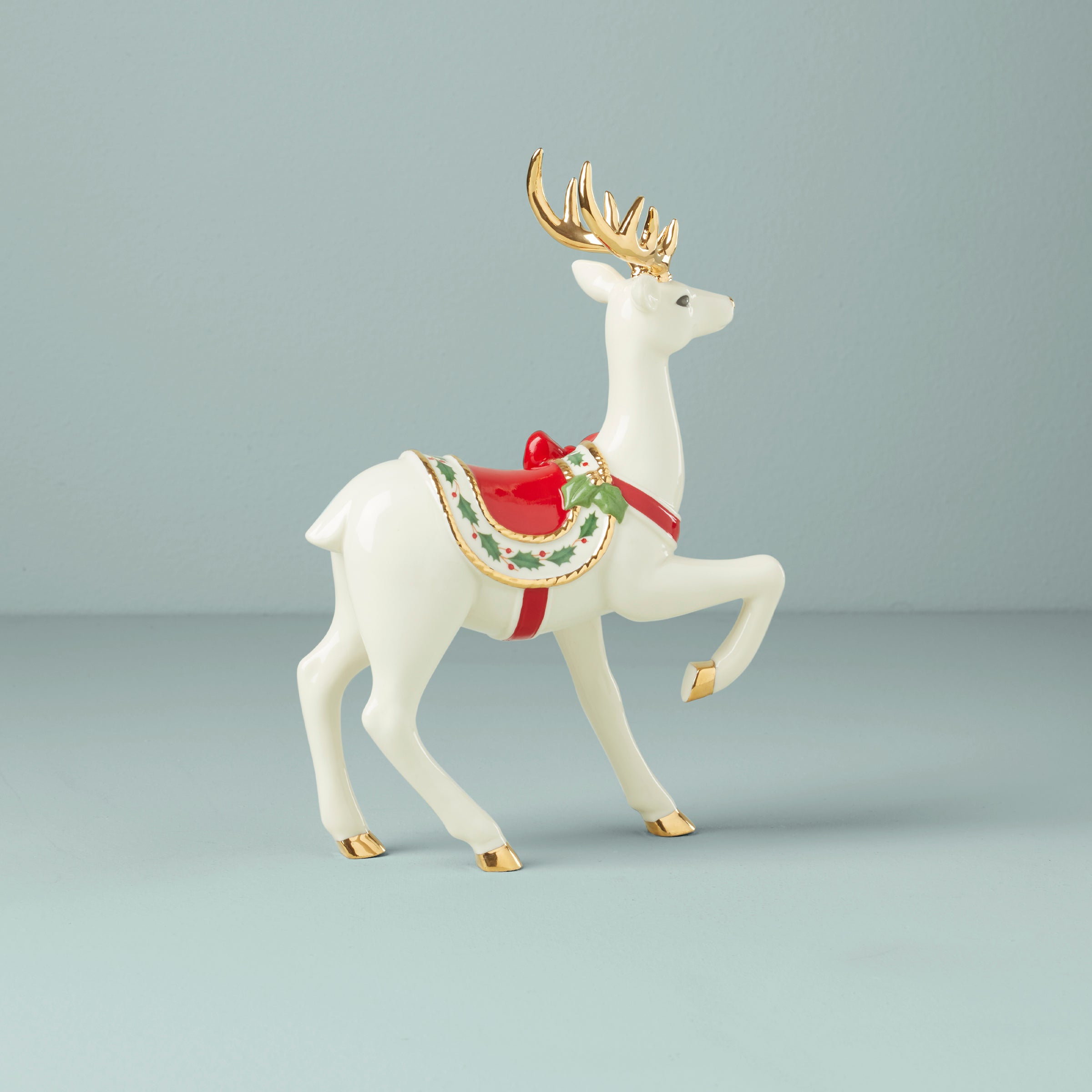Standing Reindeer Figurine - Christmas Decor, Holiday Home Decoration, Festive Table Centerpiece - Perfect for Mantel, Shelf, or Christmas Tree Display