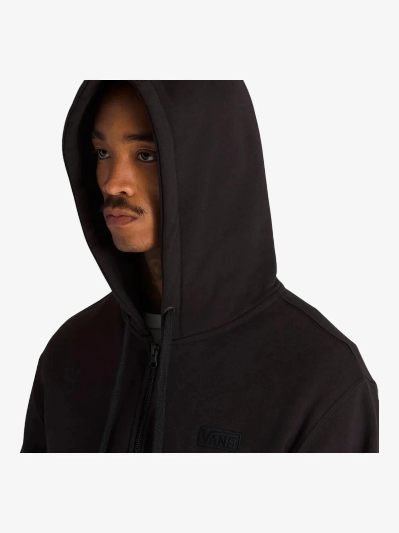 Vans Core Basic Full Zip Black Hoodie - Men's & Women's Casual Outerwear for Streetwear & Everyday Comfort