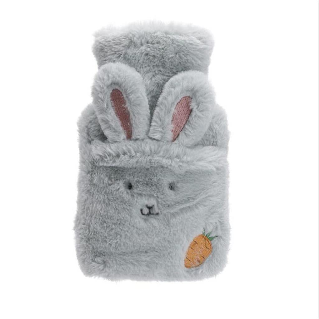 **Cartoon Rabbit Plush Hot Water Bottle - Reusable Warm Hand Warmer for Winter, Cozy Heat Therapy for Cold Days (One Size, Color Options)**    *Perfect for Chilly Nights, Office Comfort, or Soothing Muscle Pain - Soft & Adorable Gift Idea!*