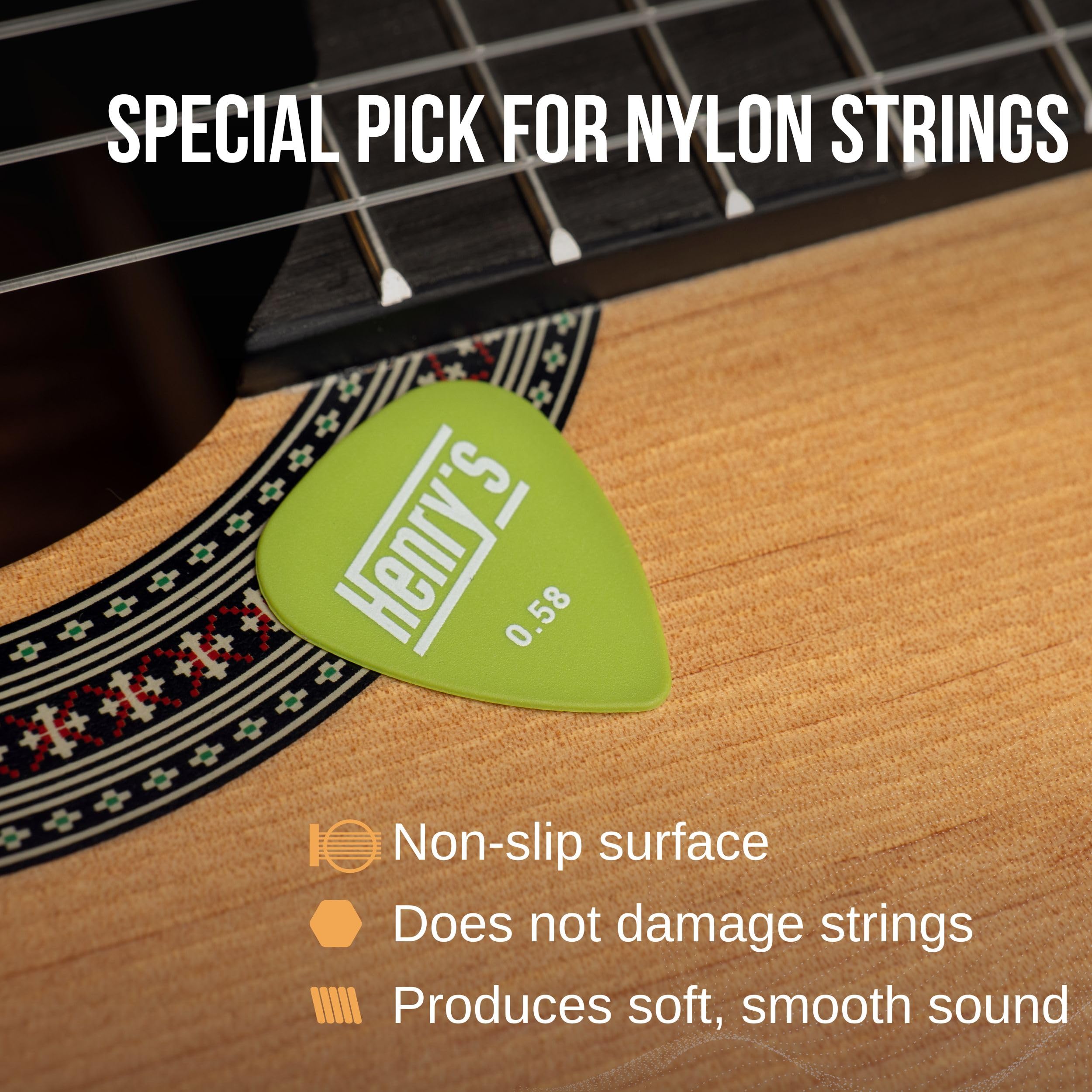Premium Classical Guitar Strings with Ball End - Fast & Easy Restring - Non-Slip Nylon String Pick - 5-Piece Guitar Accessory Kit - Silver Nylon Strings for Classical Guitar (Cuerdas Guitarra) - Perfect for Beginners, Performances & Home Practice