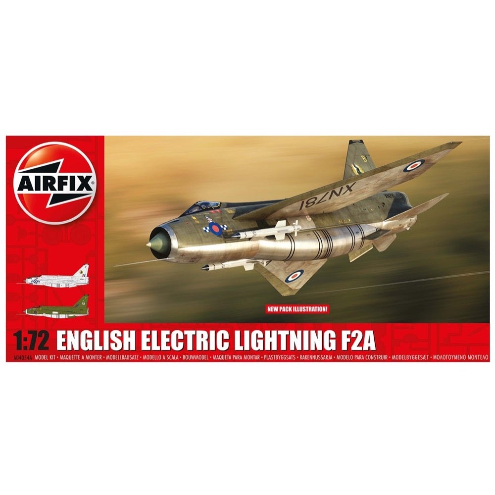 Airfix A04054A 1/72 Scale BAC/EE English Electric Lightning F.2A Model Kit - Perfect for Collectors & Aviation Enthusiasts | Display, Gifts, or Hobby Projects