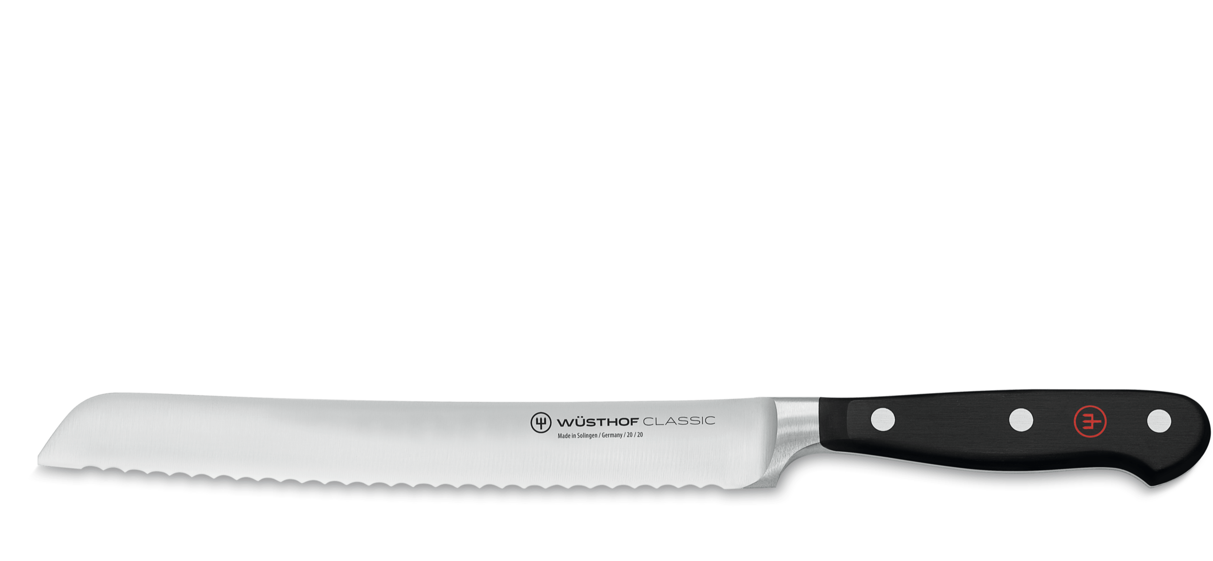 Wusthof Classic 8-Inch Bread Knife - High Carbon Stainless Steel, Ergonomic Handle - Perfect for Slicing Bread, Cake, and Pastries - Ideal for Home Bakers and Professional Chefs
