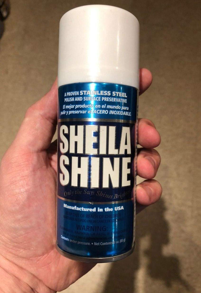 Sheila Shine Stainless Steel Cleaner Spray - 3 oz Bottle | Fast Shine & Streak-Free Formula | Perfect for Appliances, Sinks & Cookware