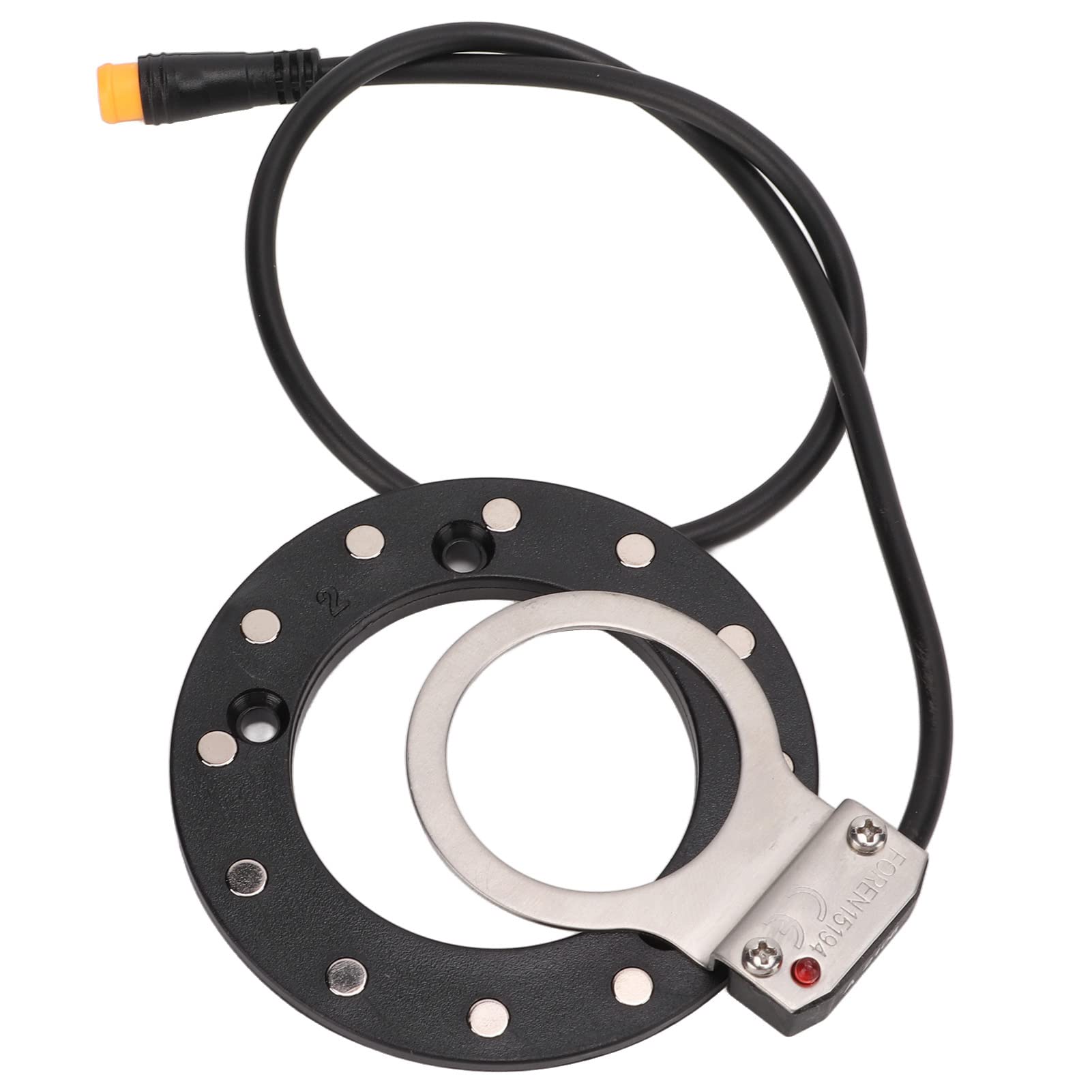 High Sensitivity 12-Magnet Right Dual Hall Sensor Electric Bike Pedal Assist Sensor - Big Hole Design for E-Bike Conversion Kits (Perfect for DIY Electric Bicycle Upgrades & Commuting)