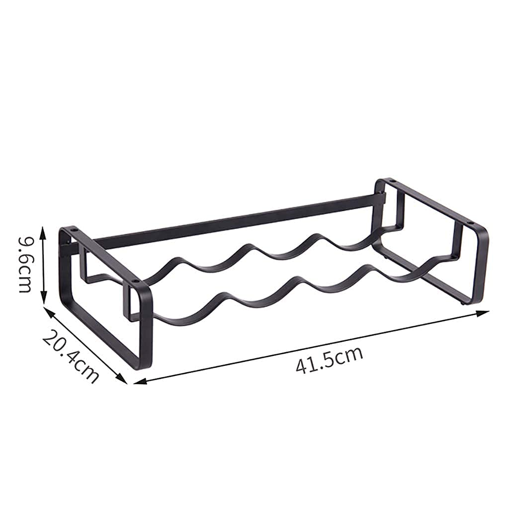 Foldable Iron Wine Rack Holder - 4 Bottle Capacity - Space Saving Kitchen & Living Room Decor - Perfect for Home Bar, Dining Room, and Gift Giving