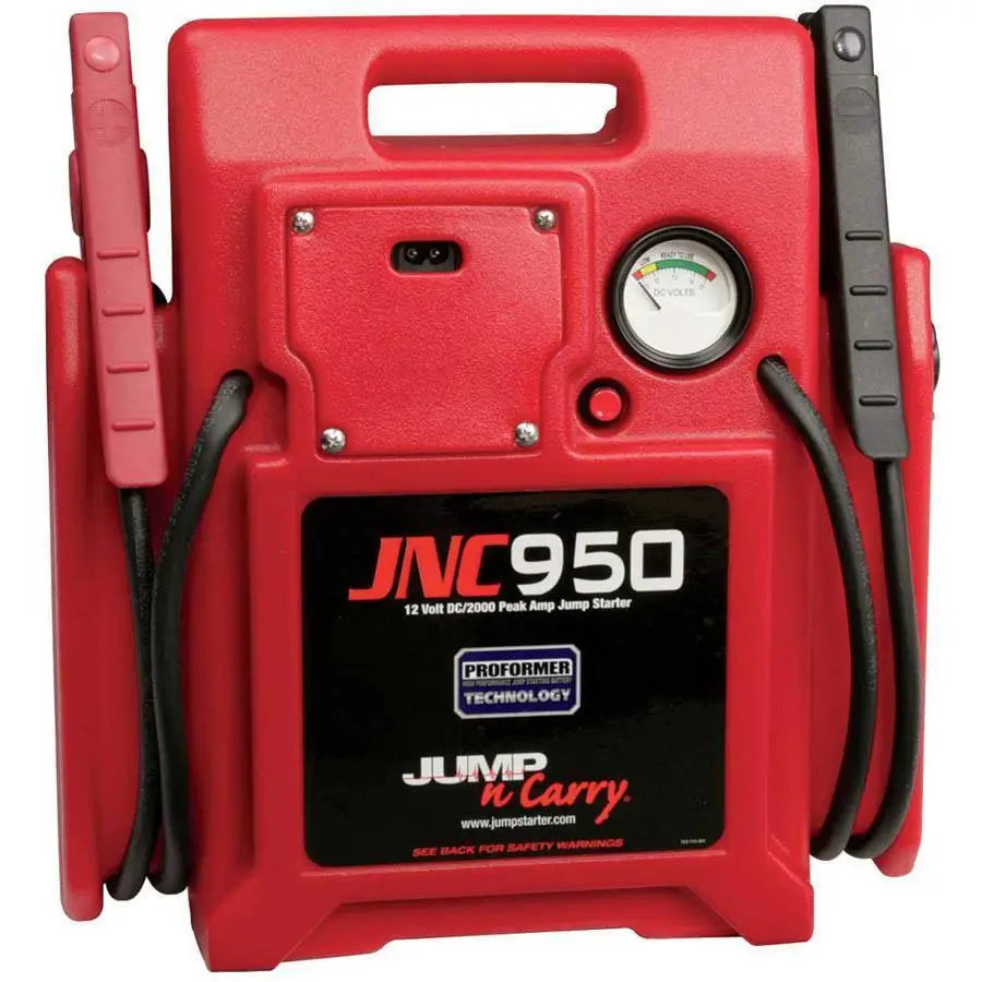 Clore Jump N Carry HD 2000 Peak Amp 12V Portable Jump Starter - Compact Car Battery Booster for Emergency Roadside Assistance, Truck, SUV & Boat Use