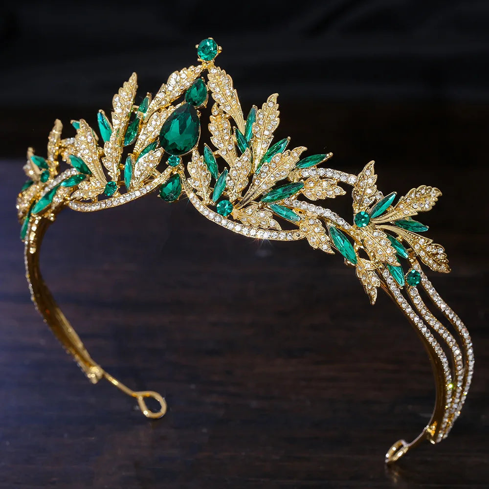 Elegant Fall Leaf Tiara Headband for Women - Nature-Inspired Hair Accessory for Autumn Weddings, Halloween Costumes & Boho Fashion