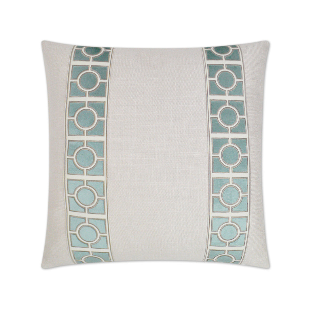 Vendome Seaglass Throw Pillow Cover - Soft Decorative Cushion for Sofa, Bed & Home Decor - Coastal & Boho Style Living Room Accent