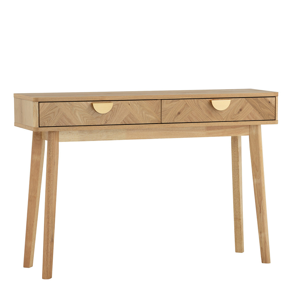 LOFTUS 47-Inch Oak Console Table - Entryway, Living Room, or Hallway Furniture for Home Decor