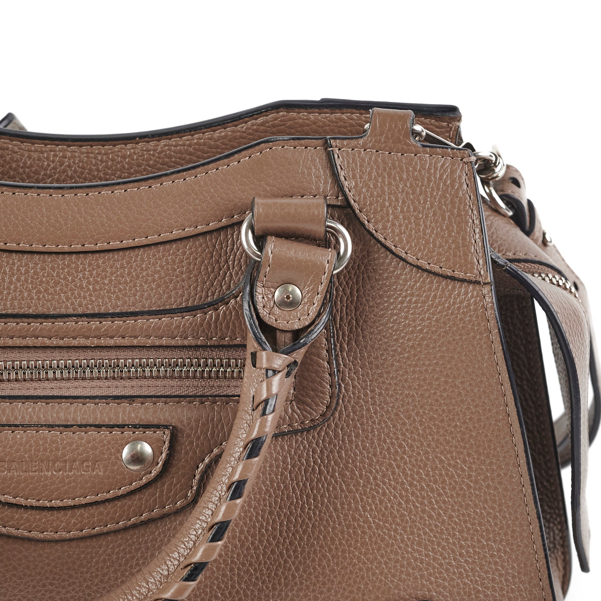 Balenciaga Neo Classic Taupe Shoulder Bag for Women | Genuine Leather Luxury Handbag | Perfect for Work, Travel & Everyday Use