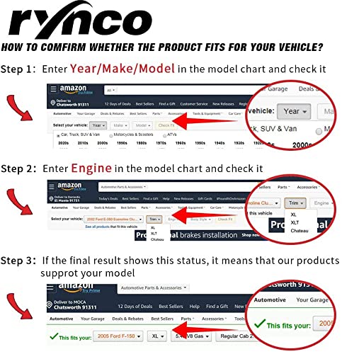 RYNCO Front CV Axle Shaft Assembly for 1995-2005 Chevy Cavalier 2.2L Automatic Transmission - Driver & Passenger Side CV Joint Replacement - Perfect for Smooth Ride and Vehicle Maintenance