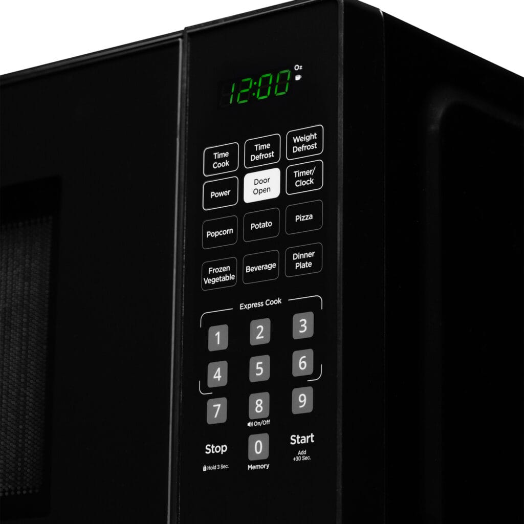 Danby DBMW0921BBB 0.9 cu. ft. Compact Countertop Microwave Oven - Black - Perfect for Small Kitchens, Dorms, and Office Spaces