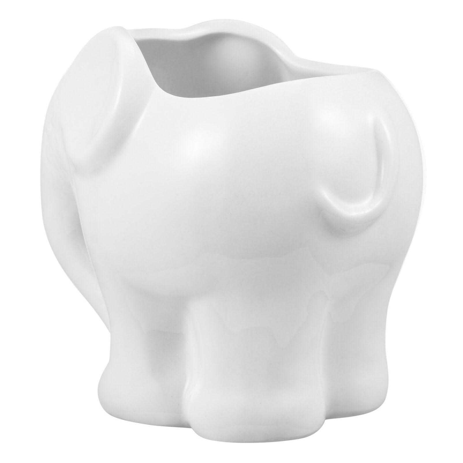 Elephant Ceramic Flower Pot - Cute Cartoon Planter for Succulents, Plants & Flowers | Perfect for Home Decor, Office Desk & Garden Planting