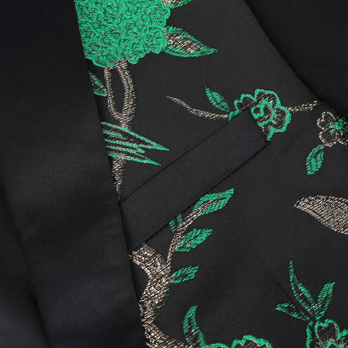 2 Piece Slim Fit Embroidered Green Floral Suit for Men - Formal Wedding & Party Outfit - Elegant Business Attire for Special Occasions
