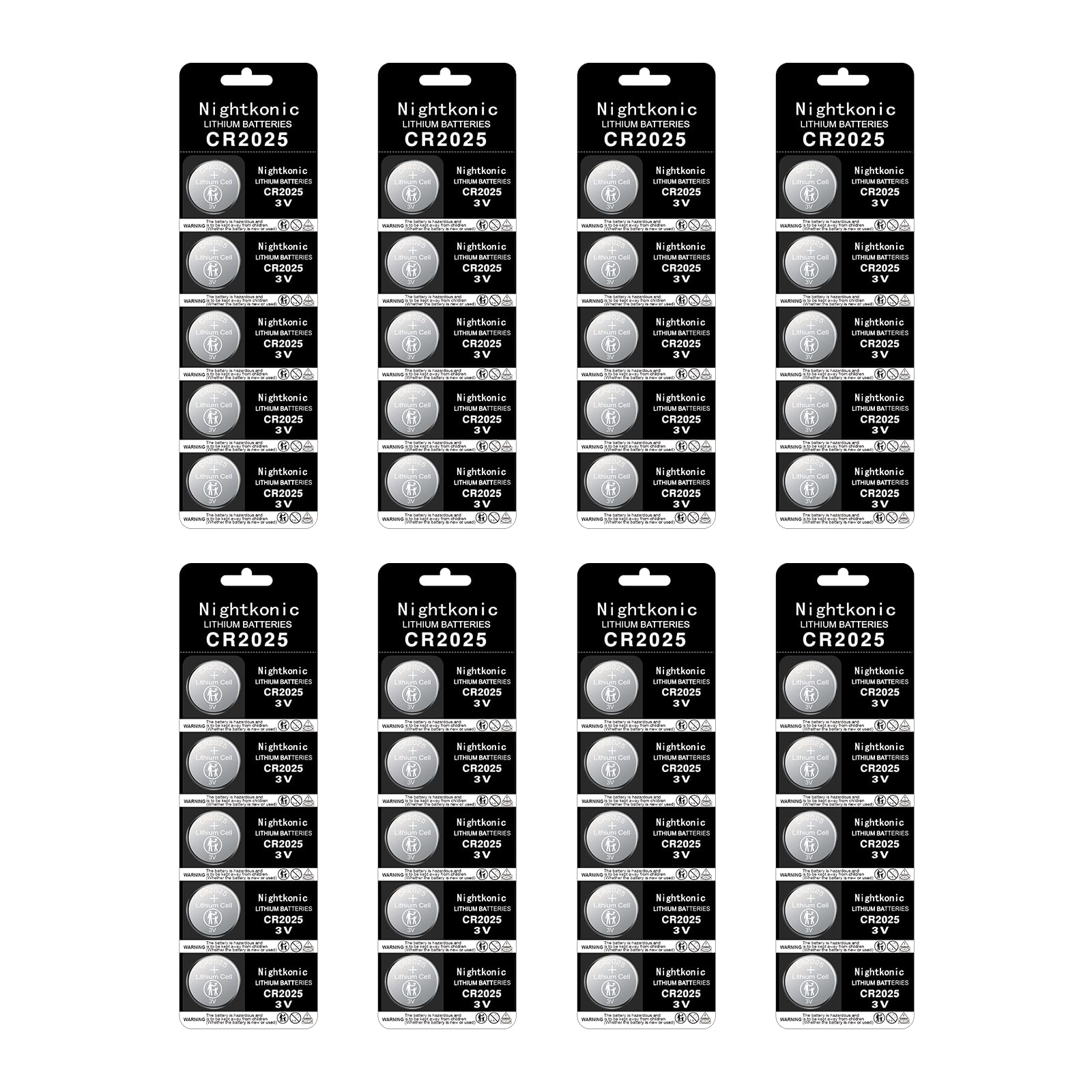 40-Pack CR2025 3V Lithium Coin Battery - Long-Lasting Power for Watches, Calculators, Key Fobs & More - Replacement for DL2025/BR2025 - Bulk Batteries for Home & Office Use