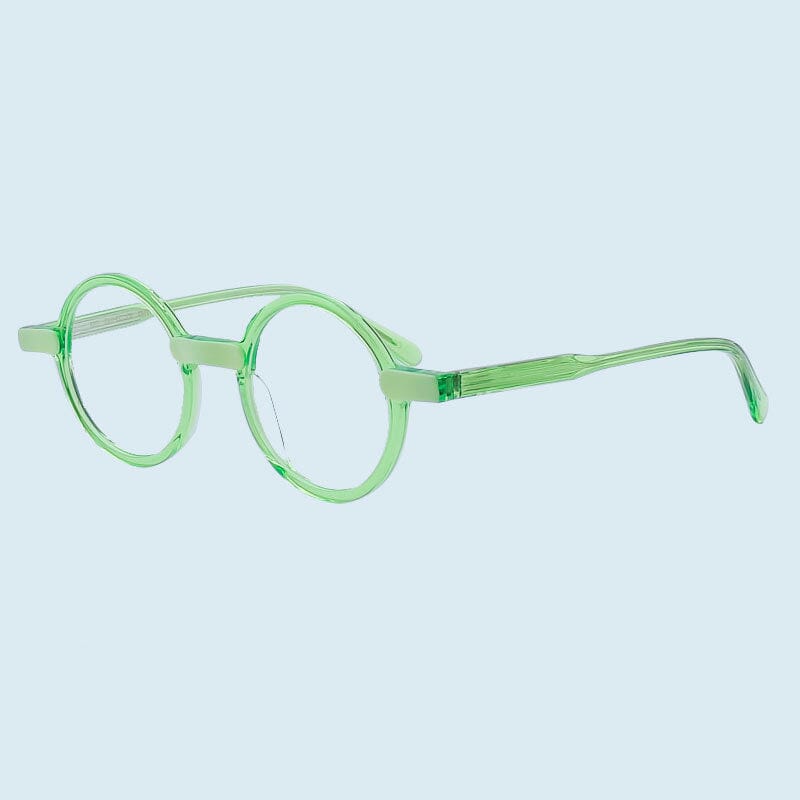 Arlo Retro Round Acetate Eyeglasses Frame - Vintage Style Eyewear for Men & Women - Perfect for Reading, Fashion, and Everyday Use