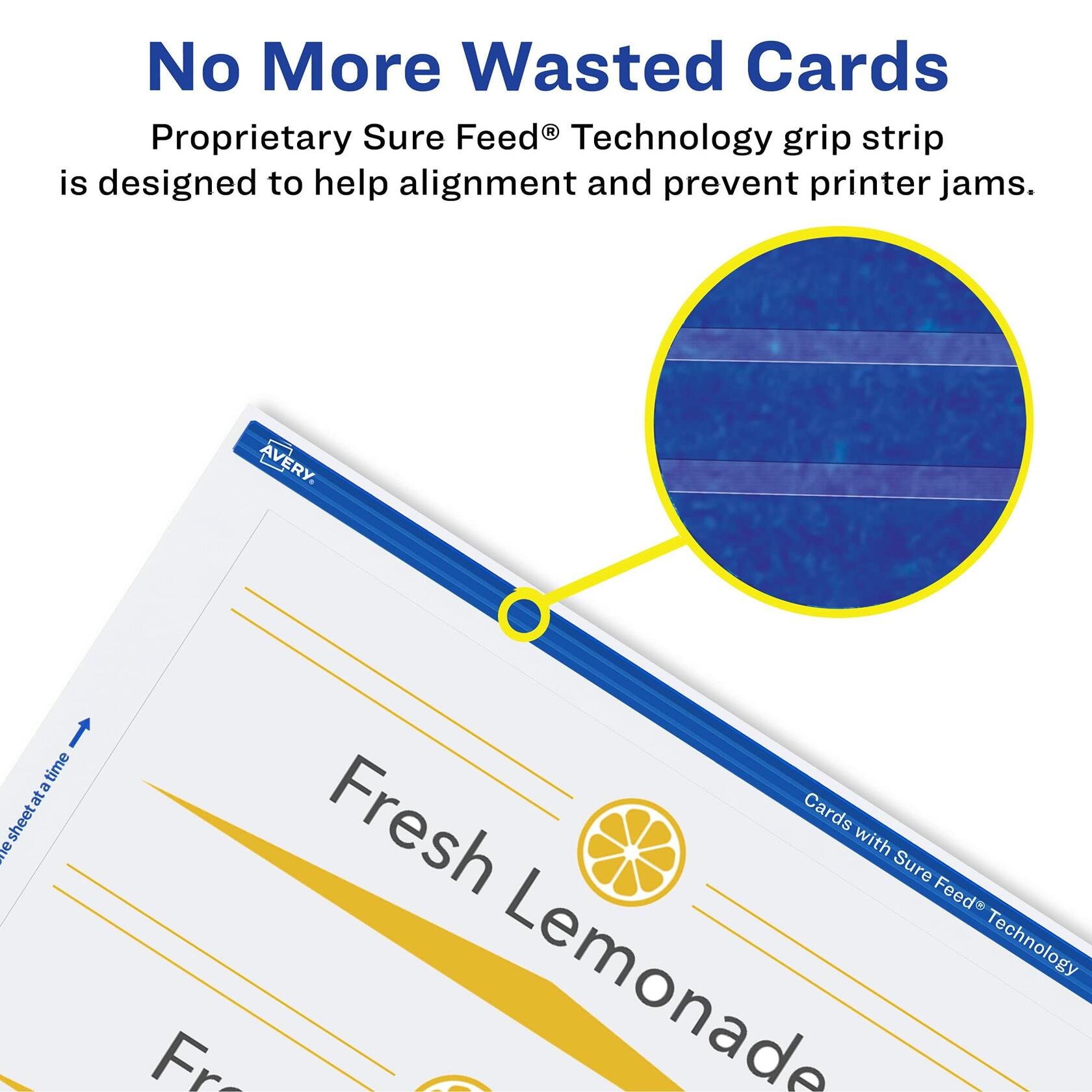 Avery Printable Tent Cards 100 Pack, 2.5