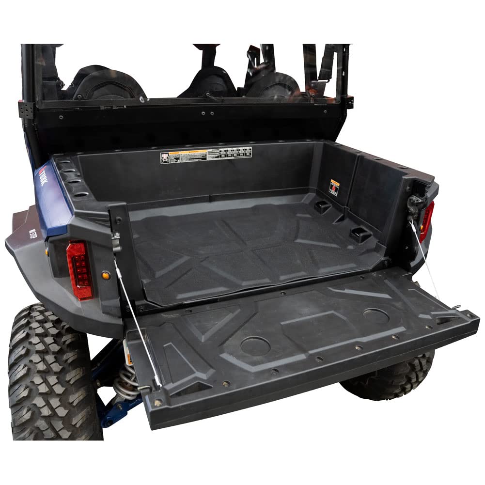 Polaris General XP 1000 Deluxe 2022 Black Bed Mat by TUSK - Durable Truck Bed Protector for Off-Road Adventures & Hauling Gear