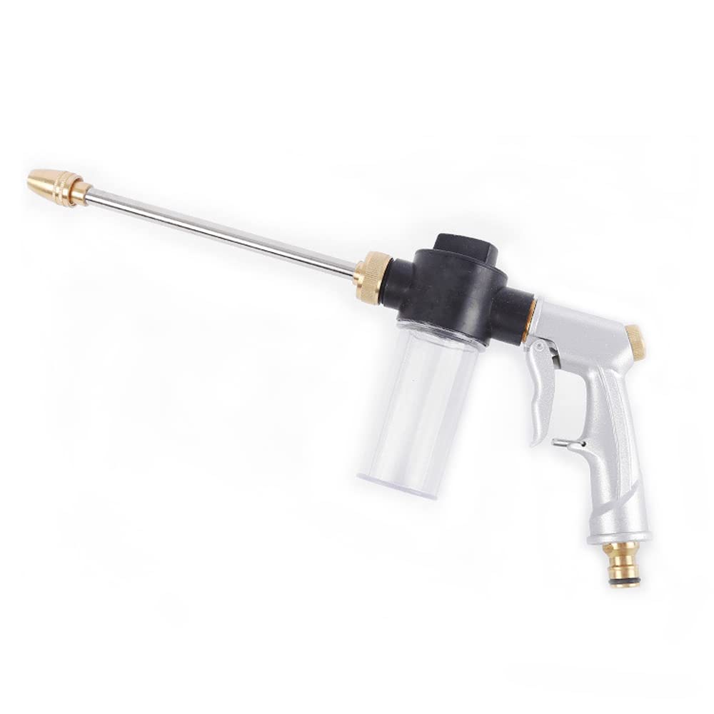 GoolRC Heavy Duty Metal Car Wash Sprayer with 360° Rotating Nozzle - High Pressure Foam Cannon & Garden Hose Attachment for Auto Detailing, Plant Irrigation, and Pet Bathing | Perfect for Home Car Cleaning, Lawn Care, and Animal Grooming