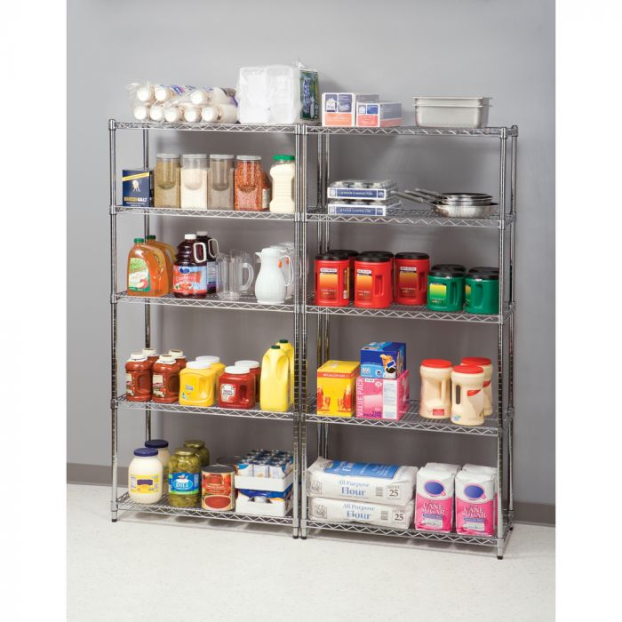 UltraDurable® 5-Tier NSF Certified Steel Shelving Unit - Heavy Duty Storage Rack for Garage, Warehouse & Commercial Use