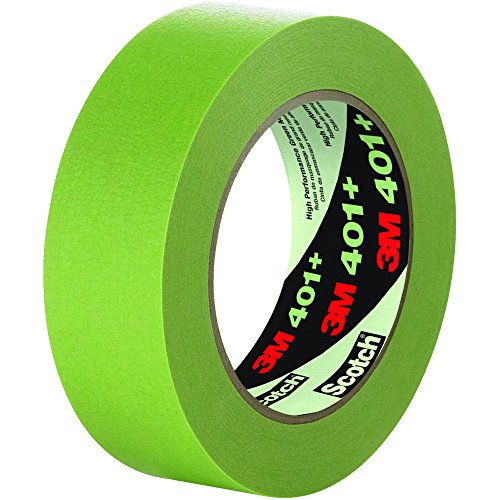3M™ 401+/233+ Green Masking Tape - 6.7 Mil Thickness, 3/4