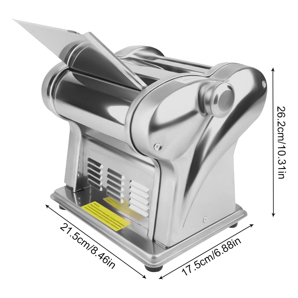 **Automatic Electric Pasta Maker Machine - 135W 110V Stainless Steel Noodle & Dumpling Dough Press for Home & Commercial Use | Perfect for Noodle Shops, Restaurants & Homemade Pasta Lovers**    *(Use Scenes: Ideal for making fresh pasta, dumpling wrappers, lasagna sheets, and more at home or in professional kitchens.)*