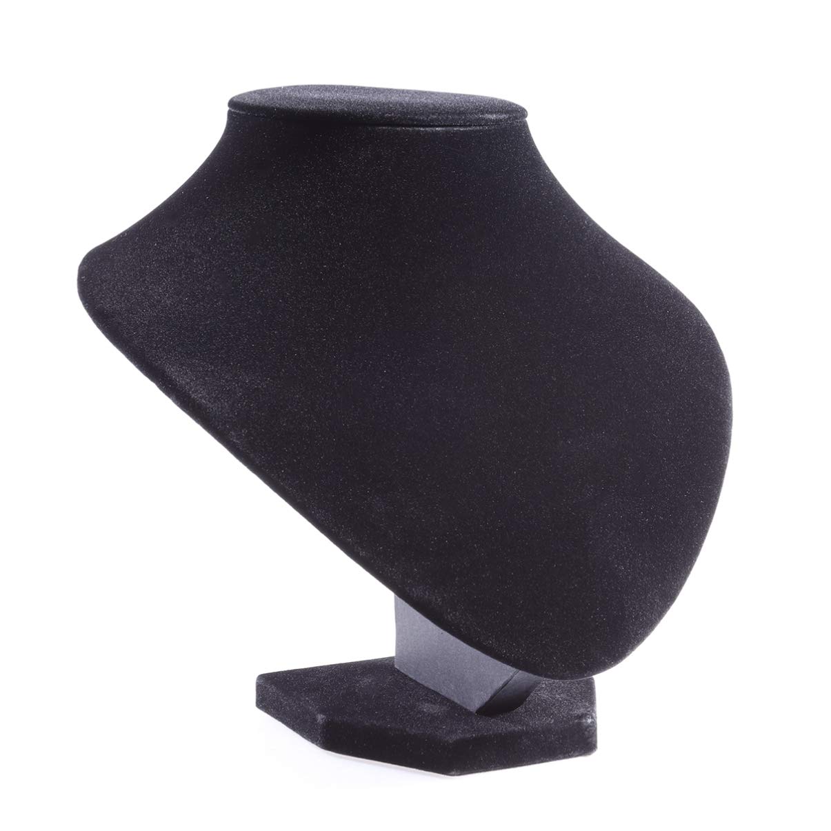 HEALLILY Velvet 3D Necklace Jewelry Display Bust Stand - Elegant Jewelry Holder for Necklace & Chain Organization (A-15) - Perfect for Boutique, Jewelry Store & Home Decor Display