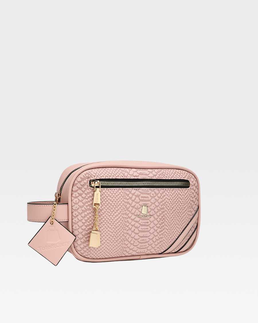 Apollo 1 Travel Toiletry Bag - Waterproof Cosmetic Organizer for Women & Men | Perfect for Vacation, Gym, Camping (Pink)