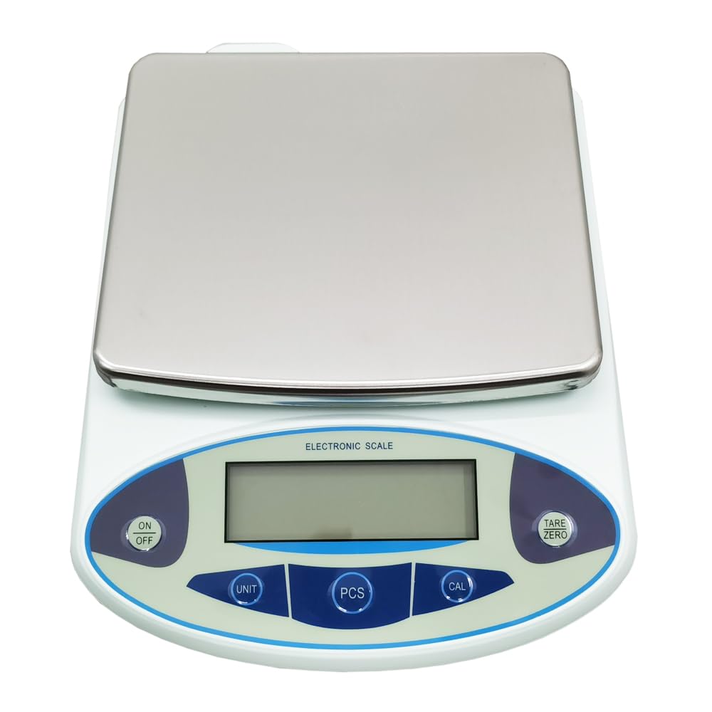5kg/0.01g High Precision Digital Analytical Electronic Balance - Lab Scale & Kitchen Scale for Scientific Research, Cooking, Jewelry Weighing & Precise Measurements