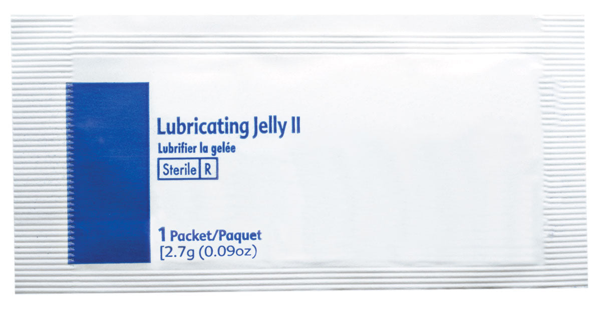 Sterile Lubricating Jelly 2.7g (144 Pack) - Water-Based Personal Lubricant for Intimate Comfort, Medical Exams & Massage Therapy