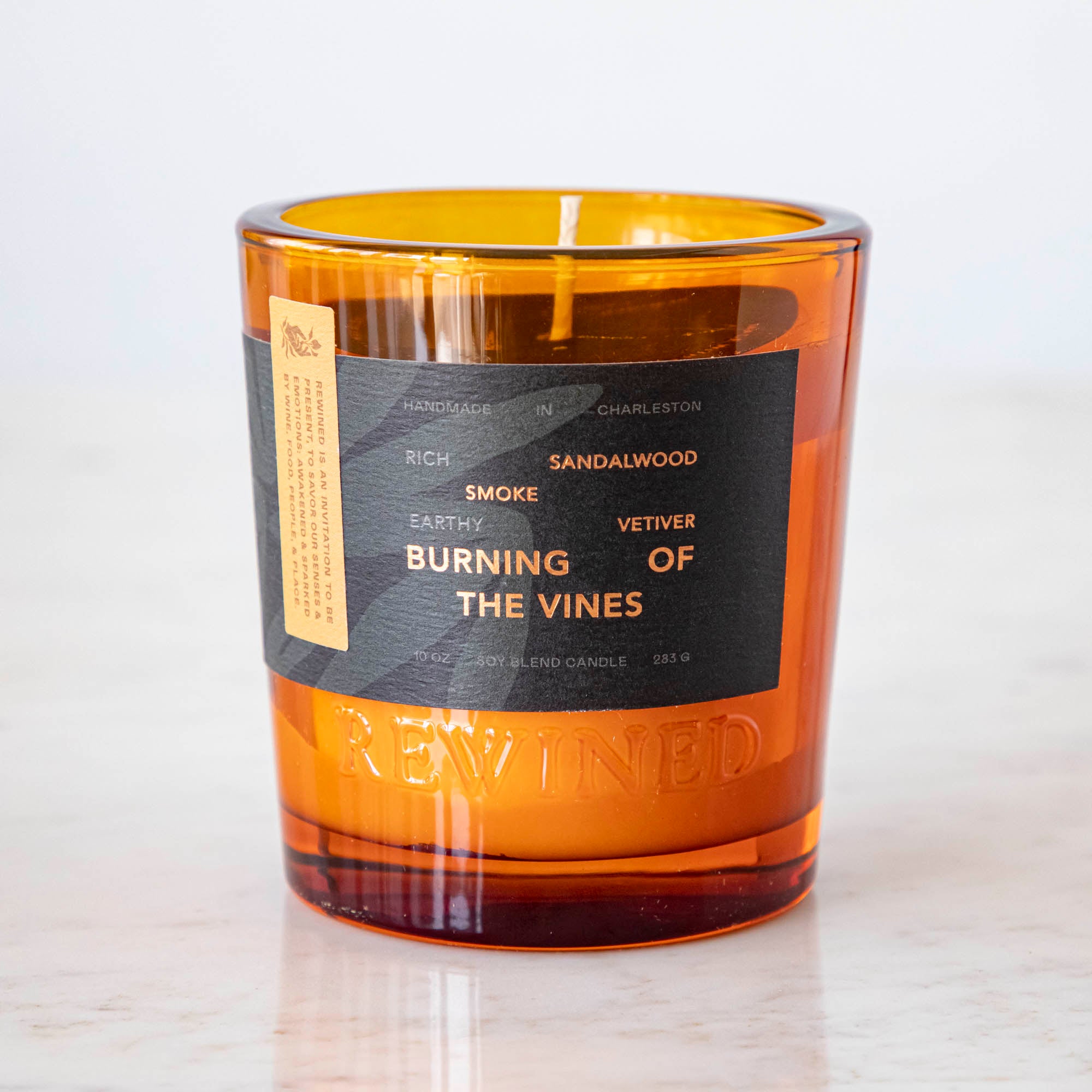 Burning Of The Vine Scented Candle - Natural Soy Wax Aromatherapy Candle for Home, Relaxation & Romantic Ambiance