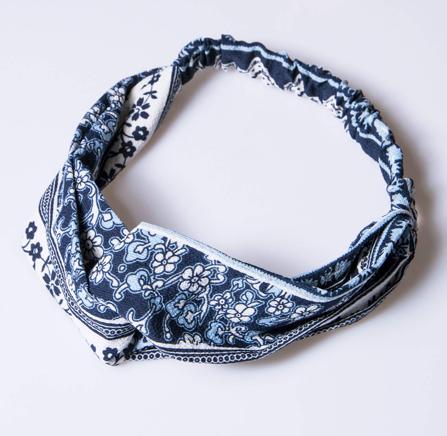 10 Pack Boho Headbands for Women - Criss Cross Elastic Head Wraps Floral Hair Bands - Stylish Hair Accessories for Yoga, Running, Workouts & Everyday Fashion
