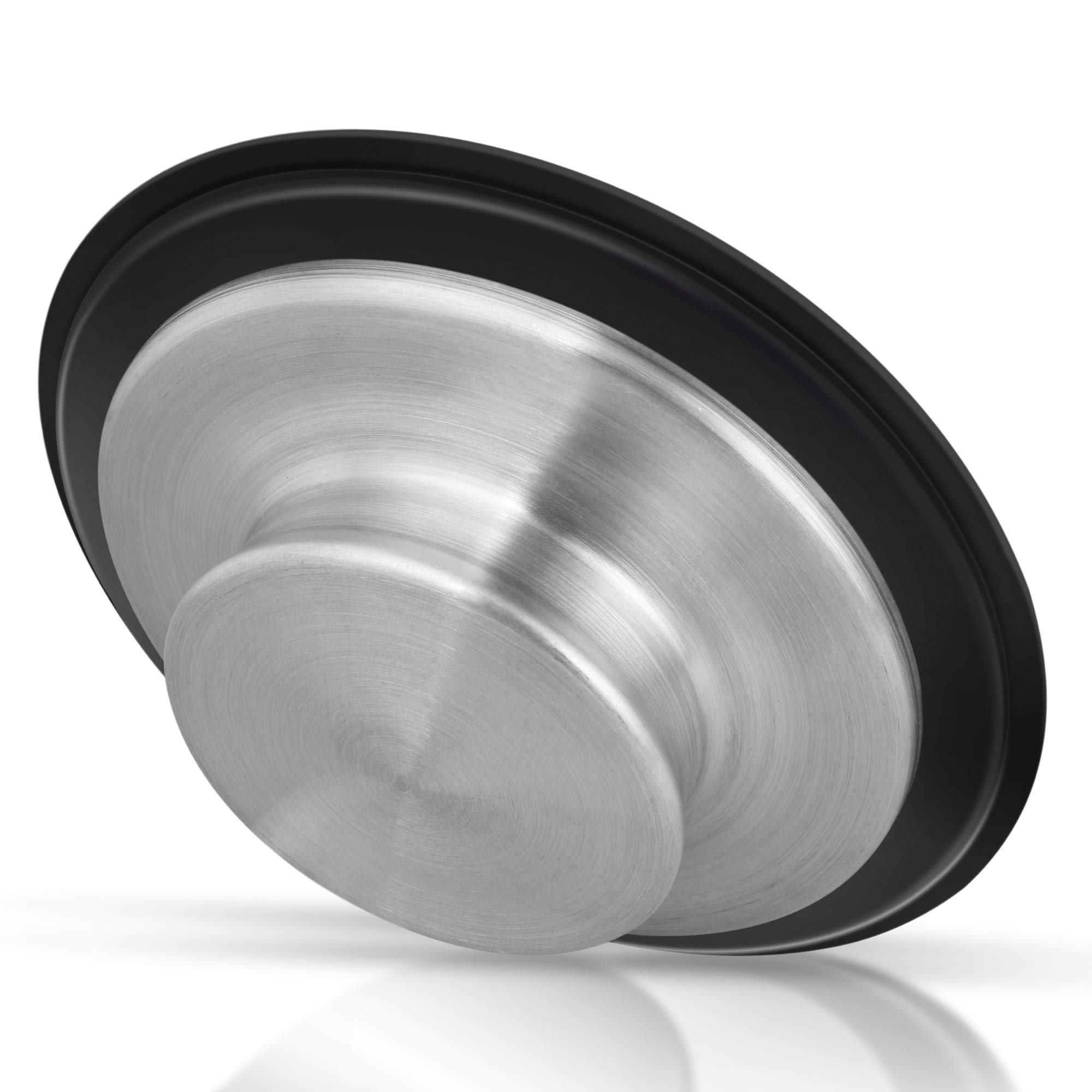 Stainless Steel Kitchen Sink Stopper (2 Pack) - 3 3/8 Inch Garbage Disposal Plug Fits Standard 3.5 Inch Drain - Durable Rustproof Sink Cover for Smooth Draining | Perfect for Kitchen, Bathroom & Utility Sinks