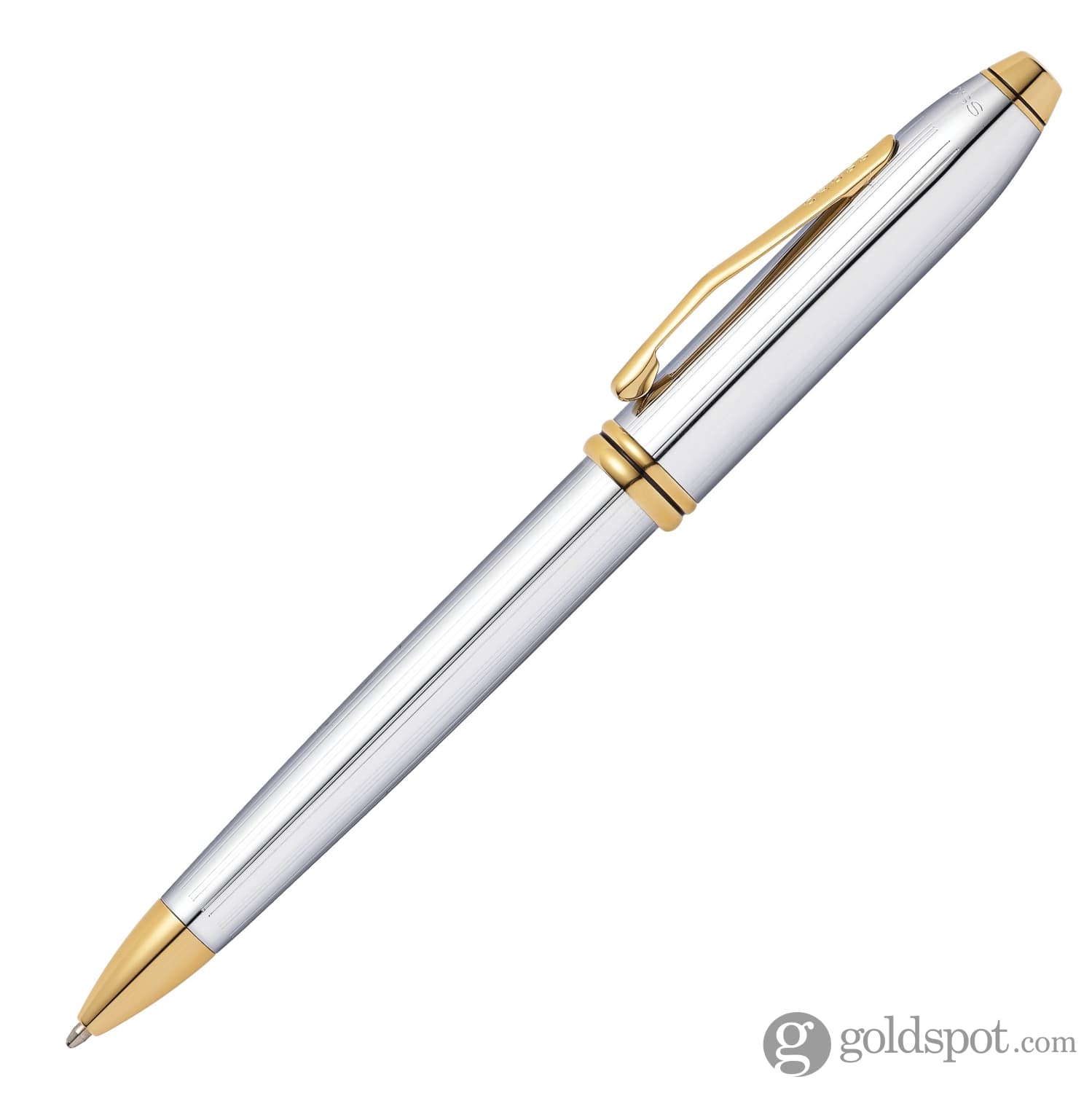 Cross Townsend Ballpoint Pen - Medalist Polished Chrome GT - Premium Writing Instrument for Office, Business Gifts & Professional Use
