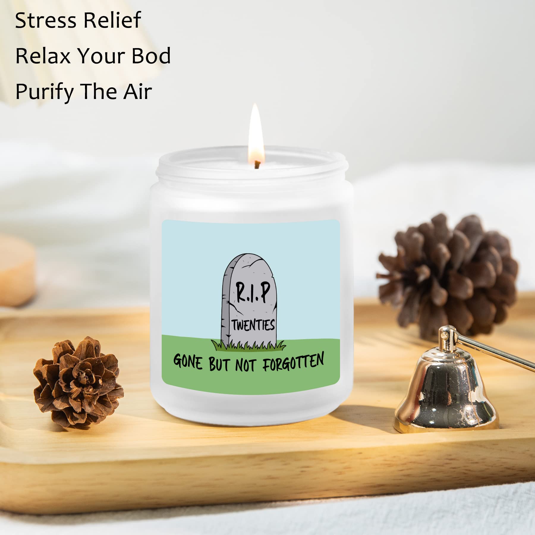 Unique 30th Birthday Gifts for Her & Him - Funny Lavender Scented Candles for Turning 30 Year Old Best Friend, Girlfriend, Boyfriend, Women, Men - Perfect for Relaxation, Home Decor & Special Celebrations