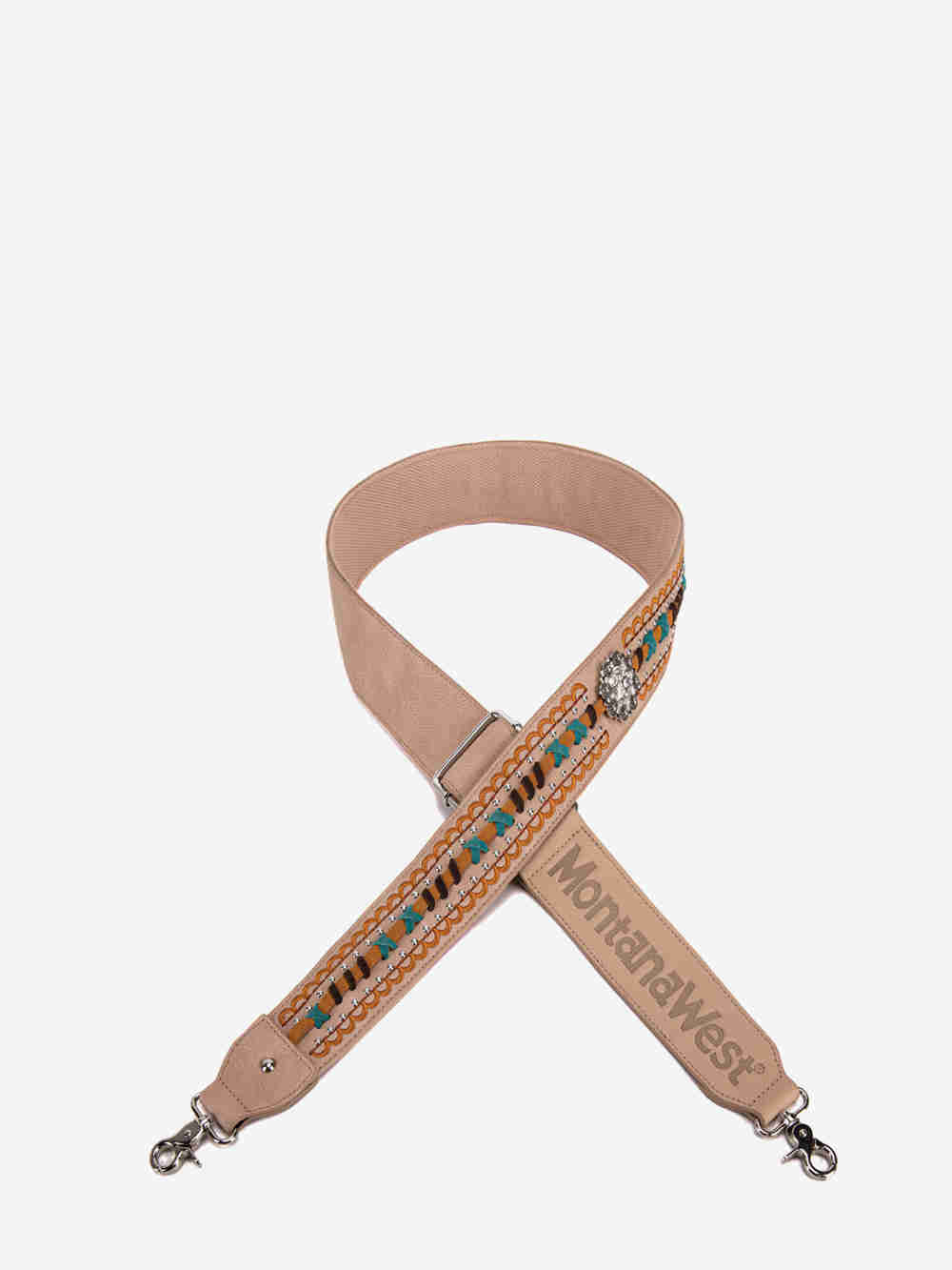 Montana West Western Guitar Style Crossbody Bag with Multi-Color Stitch - Perfect for Music Festivals, Concerts & Western Fashion