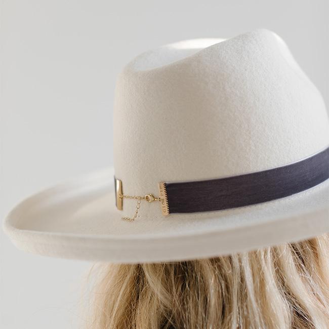 Velvet Chain Hat Band for Women & Men - Elegant Hat Accessory for Cowboy Hats, Fedoras & Western Style - Perfect for Weddings, Rodeos & Country Music Events